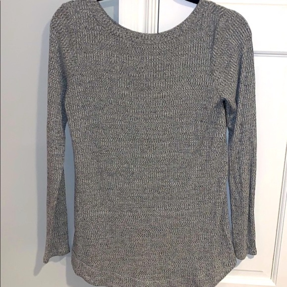 Rachel Roy Side Zipper Grey Marled Sweater Size XS - Picture 4 of 7